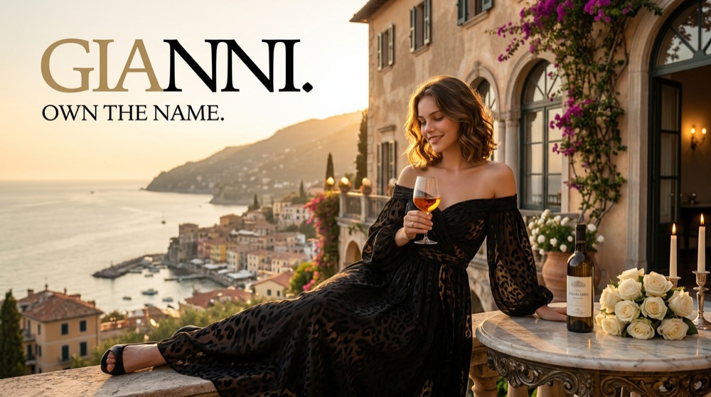 Luxuriöse italienische Küstenszene als Vorschau für das Domainpaket Gianni.
